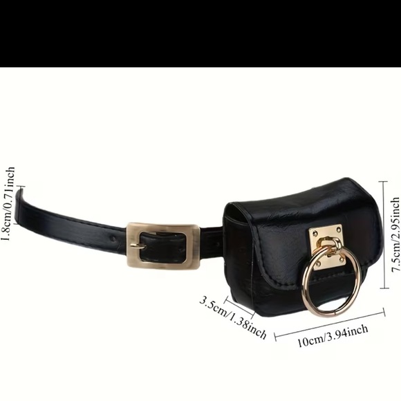 Affordable Fashion Finds Black Belt with Gold Buckle - Picture 3 of 6